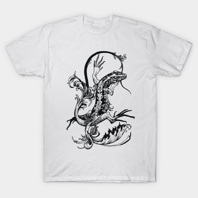 Lizard T-Shirt by rottenfantom